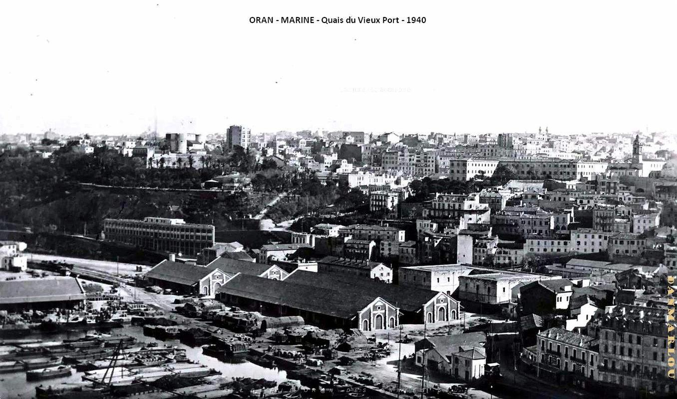 Oran - Marine - Quais du Vieux Port - 1940.JPG